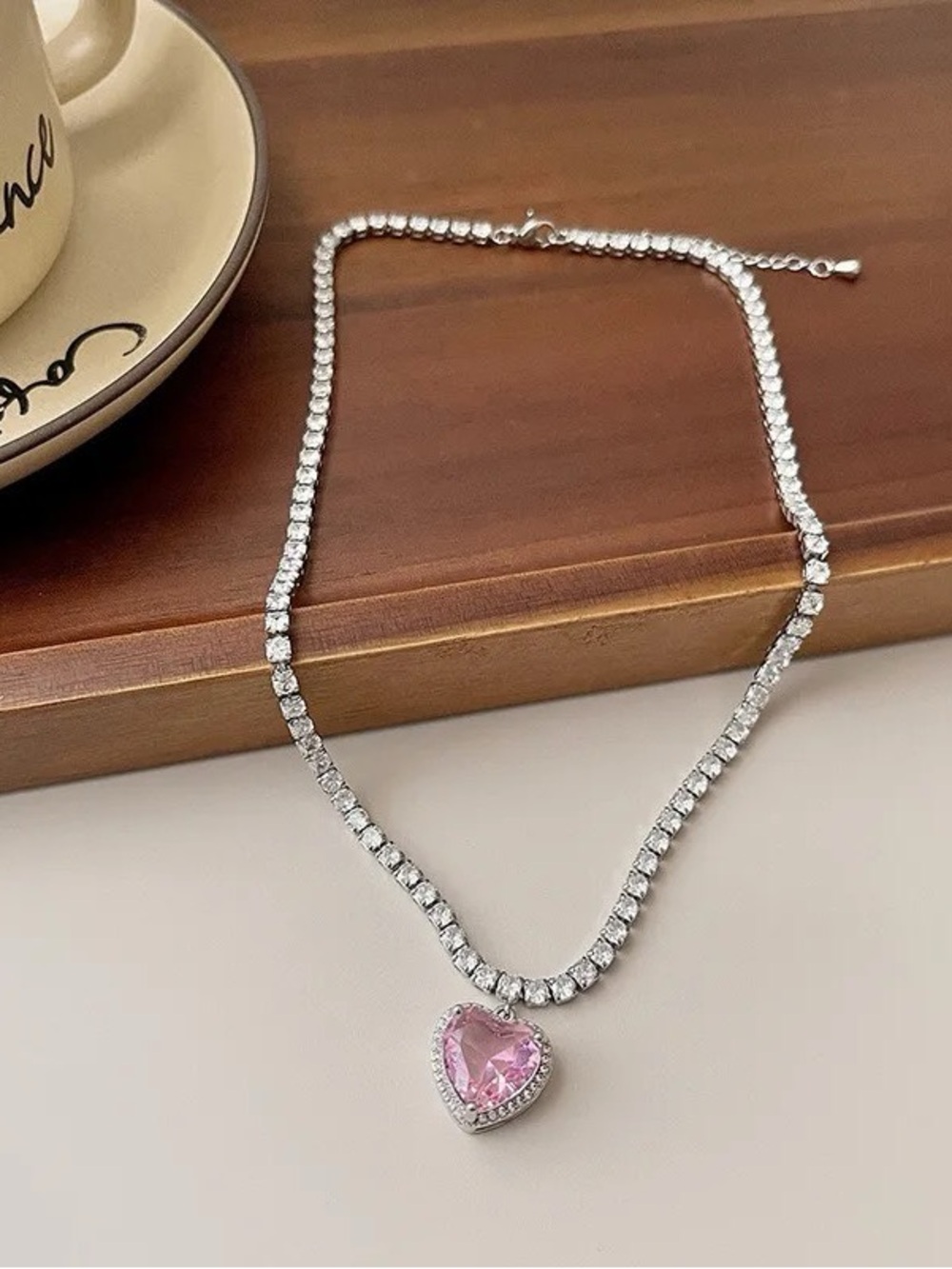 3/$40 NWT Zirconia Heart Pendant 🩷 Necklace
